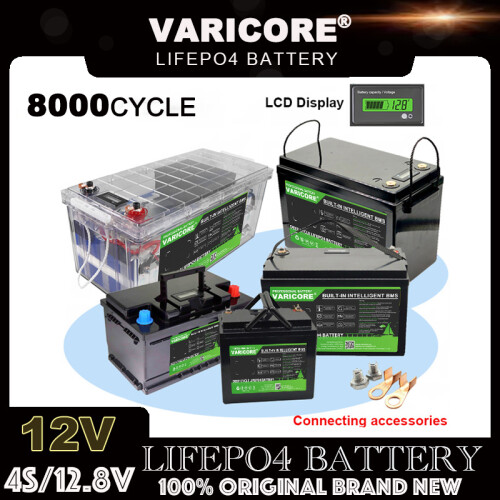VariCore Batterie Lithium LiFePO4 12.8V 100Ah avec BMS intégré 1