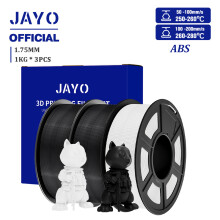JAYO Easy ABS 3D-Drucker-Filament, 1,75 mm, Schwarz und Weiß