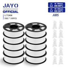 JAYO Easy ABS 3D-Druckerfilament, 1,75 mm, Weiß, 10 kg, für hohe Festigkeit und niedrige Drucktemperatur