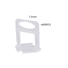 Système de calage pour carrelage, Clips 1.5mm, Lot de 600 pièces, Pour pose murale et sol