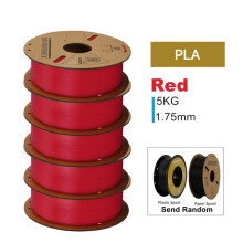 KINGROON 3D-tulostimen filamentti, 5 kg, punainen, 1,75 mm