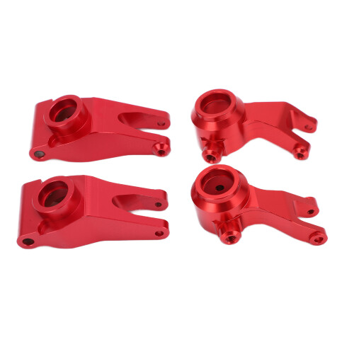 Aluminium Lenkblock Set Rot für ARRMA 1/10 RC