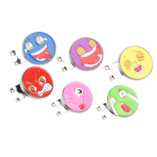 Kreative Golf Ballmarker mit Hutclip 6er Set 25mm