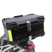 Motorrad Topcase 65L Aluminium Schwarz