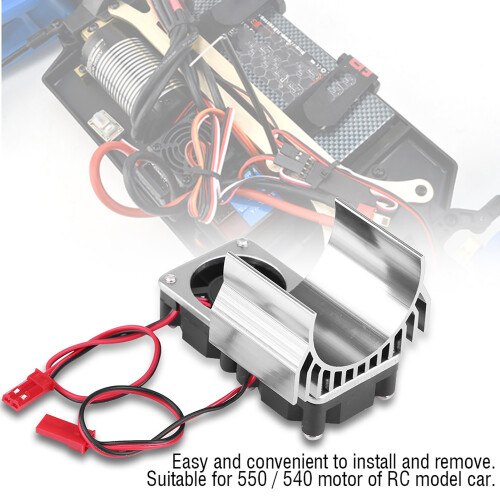Silberner RC Kühler 540 550 Motor 1/10 Auto