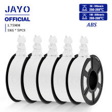 JAYO Easy ABS 3D-Druckerfilament, 1,75 mm, Weiß, 5 kg, für hohe Festigkeit und niedrige Drucktemperatur