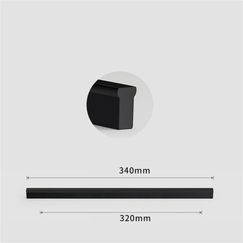 Küchenschrank Griff 320mm schwarz