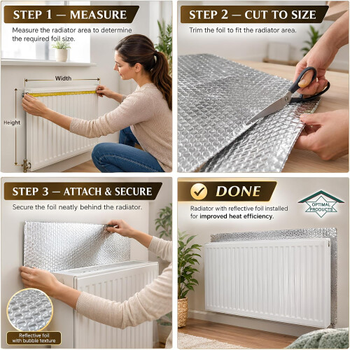 Radiator Foil Reflector Roll 5m x 60cm 2