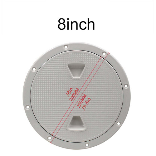 Schraubdeckel Inspektion 8 Zoll ABS Weiß 2