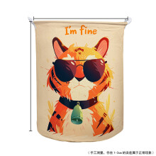 (Style E) Fabric Foldable Oxford Laundry Bin With Animal Prints Kid Room Apartment Storage