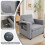 Westwood WestWood 3-in-1 Convertible Single Sofa Bed Grey 2