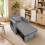 Westwood WestWood 3-in-1 Convertible Single Sofa Bed Grey 6