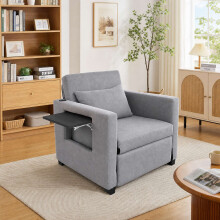WestWood 3-in-1 Convertible Single Sofa Bed Grey