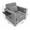 Westwood WestWood 3-in-1 Convertible Single Sofa Bed Grey 8