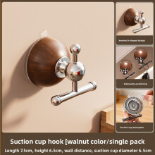 (Walnut)Einfacher Stil ABS Saughalterung Haken mit strapazierfähiger Unterstützung für Badezimmer Zuhause