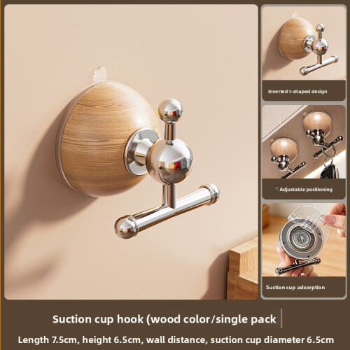 (Natural)Gancio Aspirazione Abs Stile Semplice con Supporto Resistente per Casa Bagno