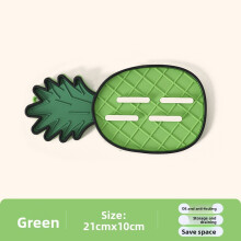(Pineapple Green)Porte-couvercle de casserole en PVC en forme de fruits et légumes avec drainage d'eau pour cuisine rangement accessoires
