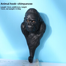 (Chimpanzee)Animal Resin Wall Hook With Elephant Zebra Giraffe Design For Organization Home