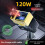 (Yellow) Lighter Car Cigarette Charger 120w With Digital Screen For Quick Charging 1