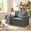 Westwood WestWood 3-in-1 Convertible Double Sofa Bed Grey 1