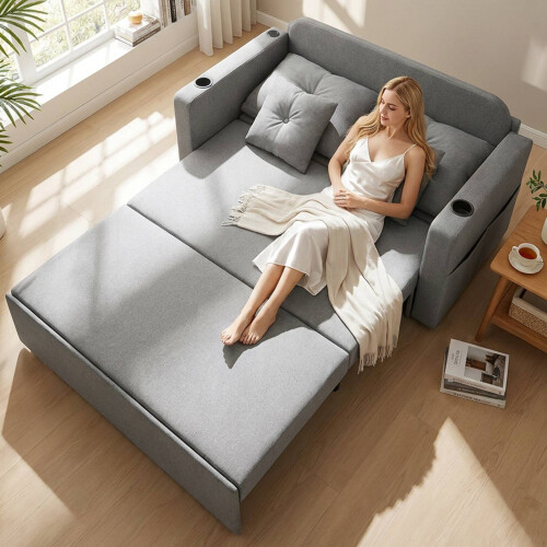 Westwood WestWood 3-in-1 Convertible Double Sofa Bed Grey 1
