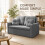 Westwood WestWood 3-in-1 Convertible Double Sofa Bed Grey 3