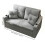 Westwood WestWood 3-in-1 Convertible Double Sofa Bed Grey 8