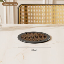 Chinese Style Silicone Heat Resistant Coaster Set For Dining Table Protection
