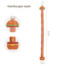 (Burger)Rutschfester Hut Organizer Kunststoff Haken mit mehreren Clips für Schrank Schlafsäle und