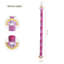 (Donut)Rutschfester Hut Organizer Kunststoff Haken mit mehreren Clips für Schrank Schlafsäle und
