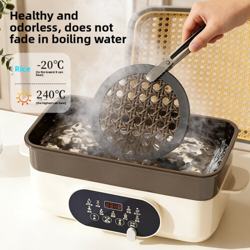 Chinese Style Silicone Heat Resistant Coaster Set For Dining Protection Table 2