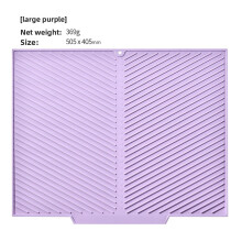 (Purple 505x405mm)Hitzebeständige Silikon Lebensmittel Drainage Matte mit saugfähiger Oberfläche für Haushalt