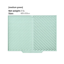 (Green 425x315mm)Hitzebeständige Silikon Lebensmittel Drainage Matte mit saugfähiger Oberfläche für Haushalt