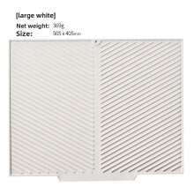 (White 505x405mm)Hitzebeständige Silikon Lebensmittel Drainage Matte mit saugfähiger Oberfläche für Haushalt