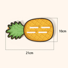 (Pineapple Yellow)Pvc Fruit And Vegetable Shaped Pot Lid Rack With Water Drainage For Cooking Storage Accessories