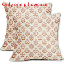 (Style 35) Scandinavian Cushion Linen With Leaf Pattern For Home Accent Decor Lounge