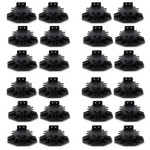24 Pcs Joist Support Pedestals, Adjustable Decking & Flooring Support Pedestal for Deck, Timber Base