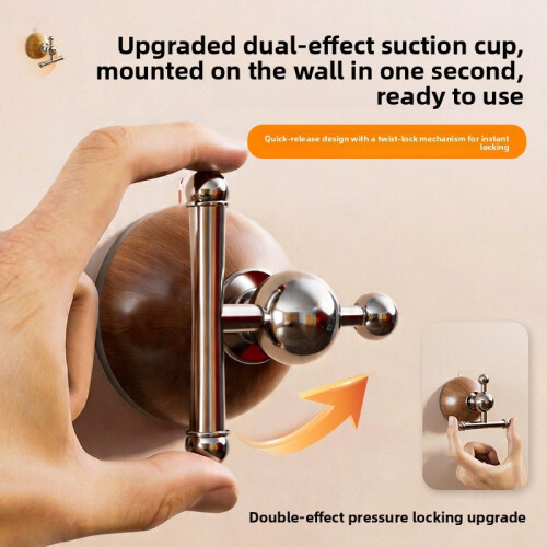 (Ivory)Simple Style Abs Suction Mount Hook With Heavy Duty Support For Home Bathroom 2