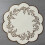 (StyleH)Embroidered Pattern Circular Table Mat With Thickened Design For Dining Elegant 17