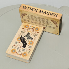 Witch Magick Motivation Deck With 40 Doublefaced Oracle Cards For Divination