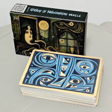 Tarot Card Deck 52 Sheets With Mystic Moon Artwork For Collectors Meditation And