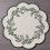 (StyleF)Embroidered Pattern Circular Table Mat With Thickened Design For Dining Elegant 16