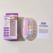 (Pink)Säugling Nagelpflege elektrischer Schleifer mit Aufbewahrungsbox für weiches Nagelschneiden Sicherheit und