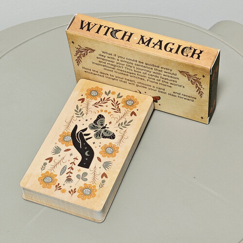 Witch Magick Motivation Deck With 40 Doublefaced Oracle Cards For Divination 1