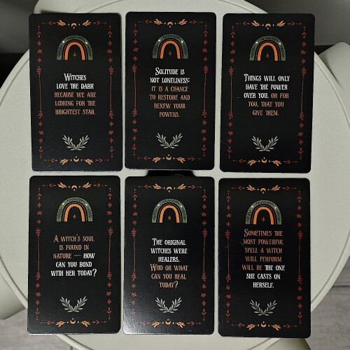 Witch Magick Motivation Deck With 40 Doublefaced Oracle Cards For Divination 2