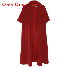 (Red) Cape Vampire Halloween With Luxurious Velvet Fabric For Cosplay Parties Events Costume And