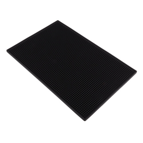 Schwarze Bierdeckel Bar Mat 45x30cm Dick 1