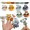 (Animals)Childrens Bath Play Set With Stackable Floating Boats And Hand Puppets For Interactive Fun Water 6