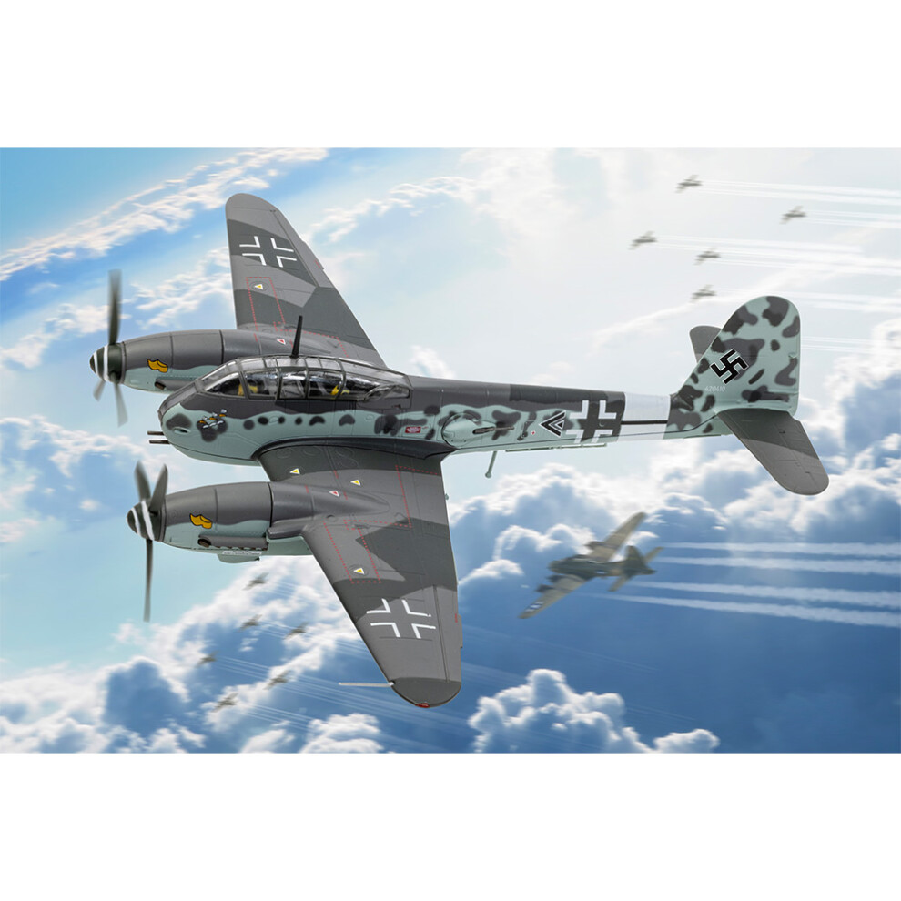 CORGI AVIATION ARCHIVE MESSERSCHMITT ME410A-1/U3 HAUPTMANN EDUART AA29703 - Image 6