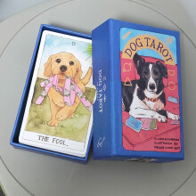 Dog Tarot Card Deck With Doublesided Embossed Art For Creative Thinking And Play Interactive